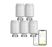 Qiumi Zigbee Thermostat Radiateur Valve, Thermostat Programmable Intelligent, Chauffage de Température, eTRV, Alexa, Googlehome Voice Control, Type de connecteur est M30 x 1.5