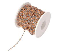 QIUMING 1 mètre en Acier Inoxydable Perles chaînes coloré Perle chaîne Collier Ras du Cou pour Les Femmes coloré Lien Bricolage Bijoux Faisant des Fournitures