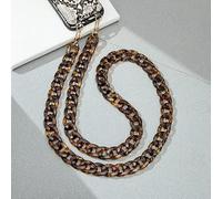 QIUMING 1 pièces Mode 120 cm téléphone Sangle Long Style Acrylique incliné Suspendu bandoulière téléphone chaîne Femmes Anti-Perte téléphone Portable Bijoux Accessoire