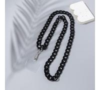 QIUMING 110 cm de Long Style incliné Suspendu chaîne de téléphone Portable Bijoux Mode Acrylique téléphone Sangle Cordon Anti-Perte étui de téléphone Portable lanière