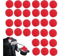 QIUMING 30PCS balles en éponge Rouge Boules D'éponge Mousse Magiques éponge balles Magiques Boules d'éponge Rouges Balles de Magie pour la Rue Classique comédie Astuce Accessoires (Rouges)