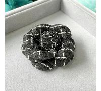 QIUMING Broche en Tissu rétro en Forme de Fleur de camélia pour Femme, Accessoire de Mode pour Cardigan, Manteau, Corsage, Revers, vêtements, Bijoux