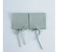 QIUMING Lot de 10 Pochettes à Bijoux avec Cordon de Serrage, en Daim et Microfibre, Organiseur USB pour Colliers, Emballage Cadeau de Mariage, Personnalisable