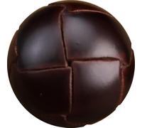 QIUMING Lot de 12 Boutons Vintage en Cuir véritable Faits à la Main, Accessoires de Couture pour Boutons de Luxe, Veste en Cuir, Manteau, Marron