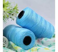 QIUMING Lot de 2 Rouleaux de Fil de Soie et de Coton glacé pour Crochet, 110 g/pièce, pour Sac, Chapeau, Chaussures, DIY