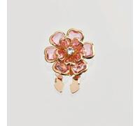 QIUMING Lot de 3 Boutons de Manchette en Cristal camélia pour Femme, Boucle d'écharpe, antidérapants, pour Chemise, Accessoires de décoration