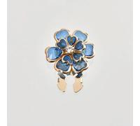 QIUMING Lot de 3 Boutons de Manchette en Cristal camélia pour Femme, Boucle d'écharpe, antidérapants, pour Chemise, Accessoires de décoration