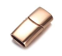 QIUMING Lot de 3 fermoirs magnétiques en Acier Inoxydable 8 x 4 mm, 10 x 5 mm, 12 x 6 mm, pour Bracelets, Accessoires, Fabrication de Bijoux