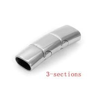 QIUMING Lot de 3 fermoirs magnétiques en Acier Inoxydable 8 x 4 mm, 10 x 5 mm, 12 x 6 mm, pour Bracelets, Accessoires, Fabrication de Bijoux