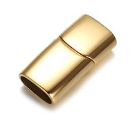 QIUMING Lot de 3 fermoirs magnétiques en Acier Inoxydable 8 x 4 mm, 10 x 5 mm, 12 x 6 mm, pour Bracelets, Accessoires, Fabrication de Bijoux