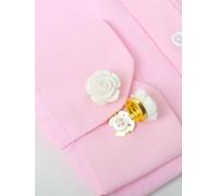 QIUMING Lot de 4 Cache-Boutons pour Chemises, Boutons de Manchette, Jolies Pinces à Boutons en Forme de Rose, pour Costume, Chemises, Boutons de Manchette, vêtements de Mariage
