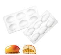QIUMING mangoform Moule en silicone 3D pour gâteaux, desserts, mousses, moules à pâtisserie antiadhésifs pour la pâtisserie, le savon, la gelée, le pudding (mango)