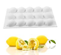 QIUMING Moule Citron en Silicone moule en silicone 3d en forme de citron Silicone 3D Fruits Forme Gâteau Moule pour Mousse Puddin Muffin Gâteau Chocolat Et Mousses Desserts (Citron)
