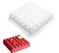 QIUMING Moule en Silicone de Nuages de Bulles Moule à Gâteau en Silicone Moules de Cuisson de Gâteau de Mousse Carrée Bulles Ciel Nuage Moule Pour Muffins, Cupcakes, Pudding, Brownie,Glaçons