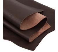 QIUMING Pièce en Cuir tanné végétal en Cuir véritable Peau de Vache Marron foncé pour Bricolage Ceinture Portefeuille canapé siège de Voiture Tissu en Cuir de Vachette