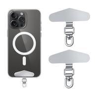 QIUMING téléphone cordon patch Étiquettes d'attache Téléphone Cellulaire Téléphone dragonne patch Pivotable à 360 degrés, sans adhésif Convient pour les smartphones pour éviter la perte (argent)
