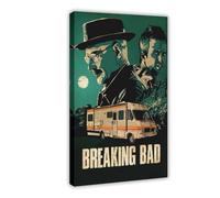 QIUMOD Poster du film Breaking Bad sur toile - Décoration murale pour salon, chambre à coucher - 30 x 45 cm