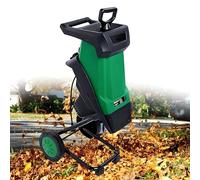 QIUNAOZI Broyeur de Branches Compact et Puissant, capacité de Coupe de 40 mm, Double Lame rotative renforcée, 4500 TR/Min, avec Sac de ramassage de 50 L, pour déchets de Jardin, Branches et Feuilles