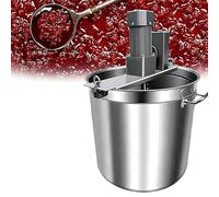 QIUNAOZI Mixeur Automatique, Mélangeur À Confiture Électrique, Plusieurs Vitesses, Acier Inoxydable 301, avec Tige De Mélange Et Racleur Stable, pour Soupes, Sauces Chili, Boissons, Confitures 40L