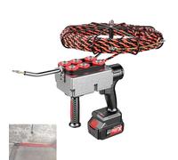 QIUNAOZI Utilisé dans Les Machines de câblage Mural, Tire-Fil électrique sans Fil, Tire-Fil pour électricien, Bobine métallique rotative pour Un Rangement sans nœuds 2Battery-37500mah