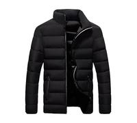 QIUNI Veste d’Hiver Populaire pour Hommes Mode décontractée Coupe-Vent col Debout Veste Chaude Veste de Camping de Plein air Taille Plus Grande