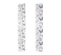 QIUPINGLI Lot de 2 peignes à dents fines et larges pour tous les types de cheveux, peigne de coiffure mignon sans poignée, peigne de toilettage quotidien unisexe pour femmes, hommes, filles (XY12-Bow