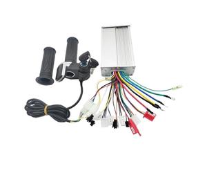 QIUSHIBO Controleur Trottinette Electrique Vélo électrique/Scooter à vélo, contrôleur sans balais à Double Mode 36 V 48 V 500 W et kit d'accélérateur ContrôLeur sans Moteur(36V 500W)