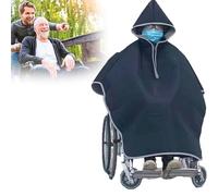 QiuShuiDr Cape de Fauteuil Roulant, Couverture pour Fauteuil Roulant Doublés en Polaire Poncho Warmth and Comfort pour Fauteuils Roulants Manuels Et Alimentés (Color : B)