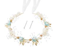 QIUTIMIY Accessoire de cheveux pour fille à fleurs, coiffe de princesse pour mariage, première communion, coiffe en perles pour filles et femmes, style 3