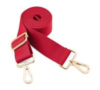 QIUTIMIY Bandoulière, réglable,épaisse, Douce, Universelle, antidérapante,Confort avec Crochets pivotants en métal pour Sac à bandoulière/Sac Messager/Sac à bandoulière,Rouge