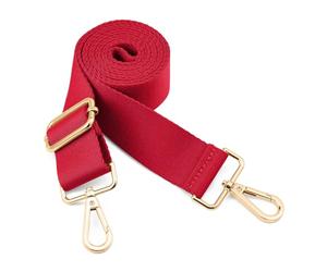 QIUTIMIY Bandoulière, réglable,épaisse, Douce, Universelle, antidérapante,Confort avec Crochets pivotants en métal pour Sac à bandoulière/Sac Messager/Sac à bandoulière,Rouge