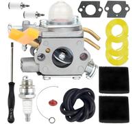 Qiuwanzia 308054077 Kit carburateur pour Ryobi BC30 CS30 SS30 TP30 S430 TP26 EX26 CS26 SS26 SX135 D3300 RY28000 RY28005 pour Homelite UT33650A UT20002 UT20002A UT20003A String Trimmer Replace Parts