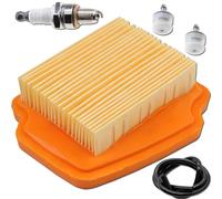 Qiuwanzia 4149 141 0300 filtres à air pour Stihl Tondeuse à Gazon KM94 KM94R KM94RC SP92 SP92C 000 350 3503 Filtre à Carburant CMR5H Bougie d'allumage Kit de Mise au Point