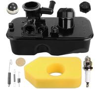 Qiuwanzia 498809 Réservoir de Carburant 795477 Carburateur 698369 Kits de Filtre à air pour BS 494406 498809A 795469 794147 699660 794161 498811 pour tondeuses Verticales 09J000 09L000 09S000 09T000