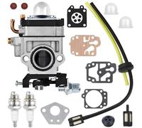 Qiuwanzia 52cc 49cc 43cc Carburateur Débroussailleuse pour CG430 CG520 BC530 BC520 47CC 40-5 44-5 2 Temps Moteur pour Harbor Freight 2HP Predator pour Ryobi tondeuses à Gazon Accessoires 15 mm