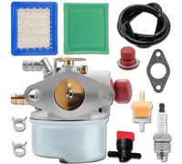 Qiuwanzia 640025C Carburateur pour Tecumseh OHH55 OHH60 OHH45 OHH50 OHH65 640025 6,5HP 5,5HP 5HP OH195EA TVM195 Moteur de tondeuse à gazon Pièces de rechange 640004 640025 640014 640017 640017B