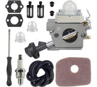 Qiuwanzia BG56 Carburateur pour BG56C SH56 Moteur souffleur Feuilles Manuel pièces C1M-S260B 4241-120-0632 4214-120-1800 4241-120-0622 4241-120-0615 avec 4214 120 1800 Filtre à air