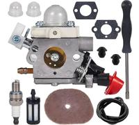 Qiuwanzia Carburateur C1M-S267 pour Stihl FS40 FS40C FS50 FS50C FS56 FS56C FS56RC FS70C FC56 FC56C FC70 FC70C HT56 HT56C KN56 KN56RC KM56 KM56C débroussailleuse 4144 120 0608