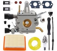 Qiuwanzia Carburateur FS120 pour Stihl FFS200 FS020 FS202 FS300 FS350 FS450 FS480 FR350 FR450 FR480 TS200 BT120 BT120C BT121 SP200 4134 120 0653 moteurs de débroussailleuse