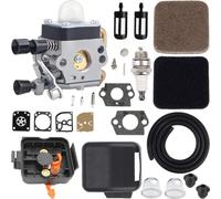 Qiuwanzia Carburateur FS85 pour débroussailleuse STHIL FS85 FS80 FS75 FC85 FC75 SP85 SP80 FH75 HL75 HT75 HT70 KM85 KM80 FS85RX FS80R, kits de réglage de débroussailleuse, couvercle de filtre à air