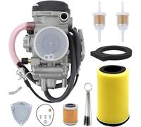 Qiuwanzia carburateur Kit pour Yamaha 2000-2006 Big Bear 400 Kodiak 400 YFM400 2004-2006 pour Bruin 350 2007-2012 Grizzly 350 450 2006-2010 Wolverine 350 450 YFM 4x4 ATV carburateur Pièces