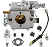Qiuwanzia Carburateur WT-992 pour Walbro WT-992 tronçonneuse A021003330 pour ECHO CS-352, CS-352ES CS-353 pour Shindaiwa 340s Kit de réglage de carburateur avec bougie, durite d'essence et filtre