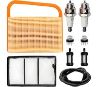 Qiuwanzia Filtre à air TS410 TS420 pour Stihl TS410Z, TS420Z, TS480, TS500i 4238 140 4401 tronçonneuses à béton Kit d'entretien avec préfiltre à bougie