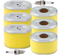 Qiuwanzia GX160 Filtre à air pour Honda GX200 GX140 GX100 GX110 GX120, 159cc 196cc 212cc 224cc 5hp 5.5hp 6hp Ct200u Bt200x MB165 Moteurs 17210-ZE1-505 17210-ZE1-517 avec Bougie d'allumage