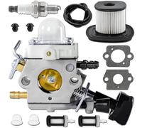 Qiuwanzia Kit carburateur SH86 SH86C BG86 pour Stihl BG86CE BG86Z BG86CEZ souffleur de feuilles 4241-120-0606 4241 1200 607 4241 120 0623 C1M-S261 C1M-S261B Comprend filtre à air bougie d'allumage