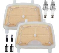 Qiuwanzia Kit d'entretien de filtre à air pour Stihl MS171 MS171C MS181 MS181C MS211 MS211C tronçonneuse Remplace les pièces 1139 120 1602 11391201602 1139-120-1602 avec filtre à carburant