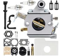Qiuwanzia MS170 C1Q-S57 Carburateur pour STIHL 017 018 MS180 MS 170 MS 180 Pièces détachées pour tronçonneuse Remplace pour Zama C1Q-S57A C1Q-S57B 1130-120-0603 1130 124 0800 avec kits réparation