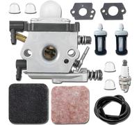 Qiuwanzia WT-253 Carburateur pour Stihl souffleurs de feuilles BG72 BG75 HS80 FS80 FS85 BG4227 Remplace les références WT 253 4227 120 0600 42271200600 Filtre à air et préfiltre 4137 124 2800