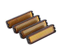qiuxiaoaa 4 Pcs, Set Vélo Pédale Réflecteur Sécurité Nuit Vélo Réfléchissant Vélo Accessoire Vélo Cloche