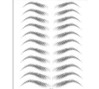 qiuxiaoaa 4D Cheveux-comme des Sourcils Authentiques Impermables Dure pour Les Femmes Lady Faux Yeux Tatouage Sourcils Autocollants